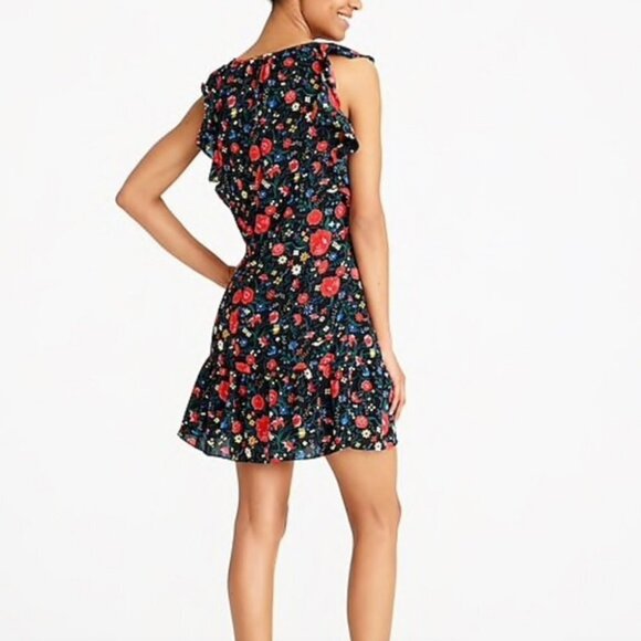 NEW J. Crew Floral Flutter Dress Ruffle Detail - Picture 9 of 10